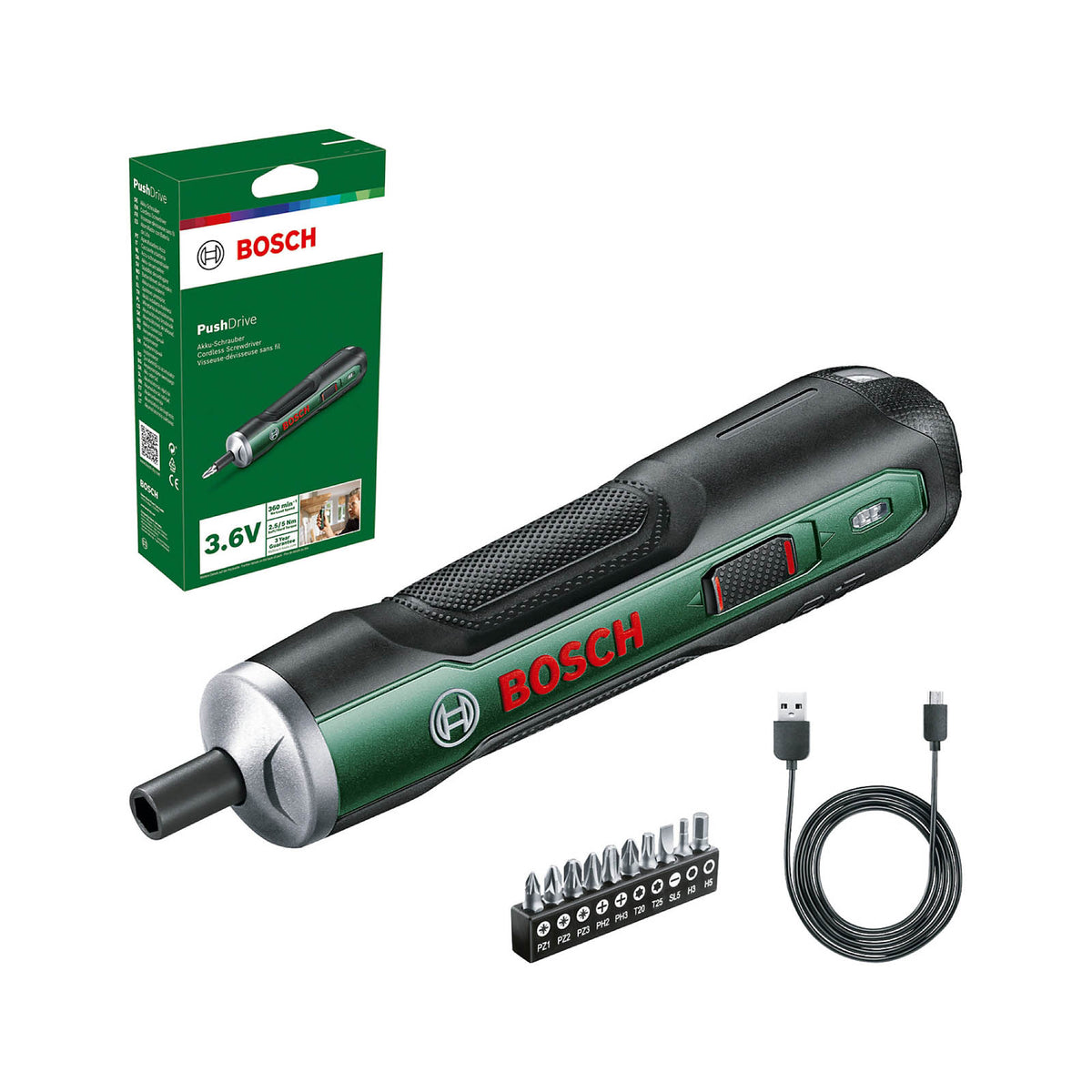Bosch Screwdriver Cordless 3.6V 1.5Ah Li-ion 06039C6002 Auto Feed Compact - Image 2