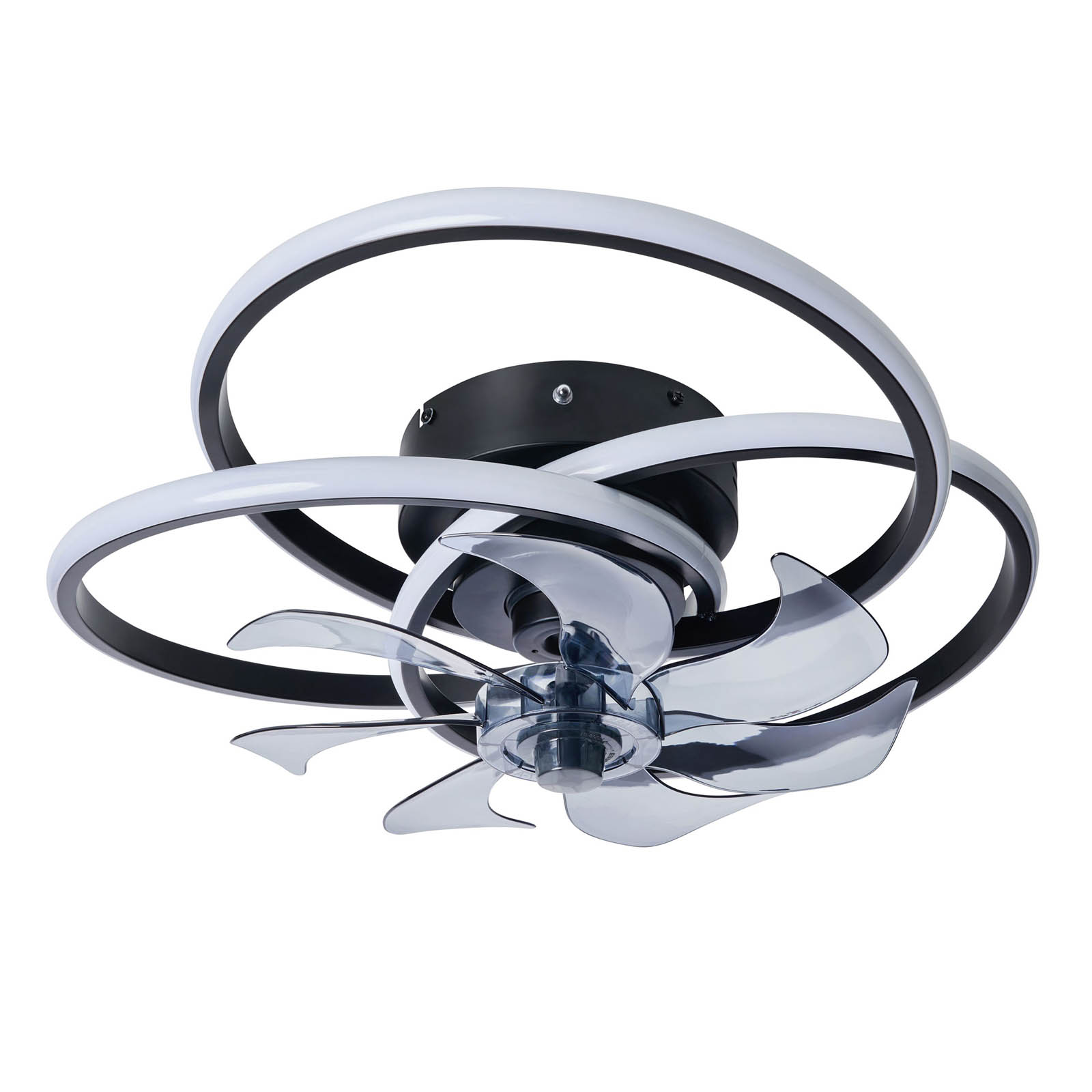 BHS LED Ceiling Fan Light Modern Remote control Black Warm White to Cool White - Image 6