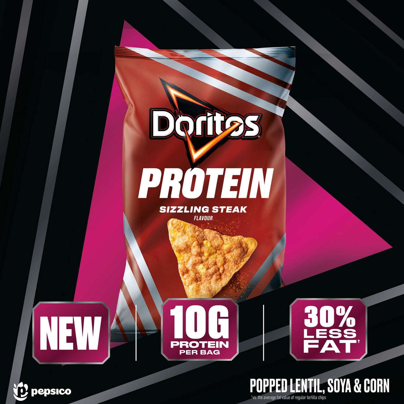 Doritos Protein Sizzling Steak 18x48g - Image 4