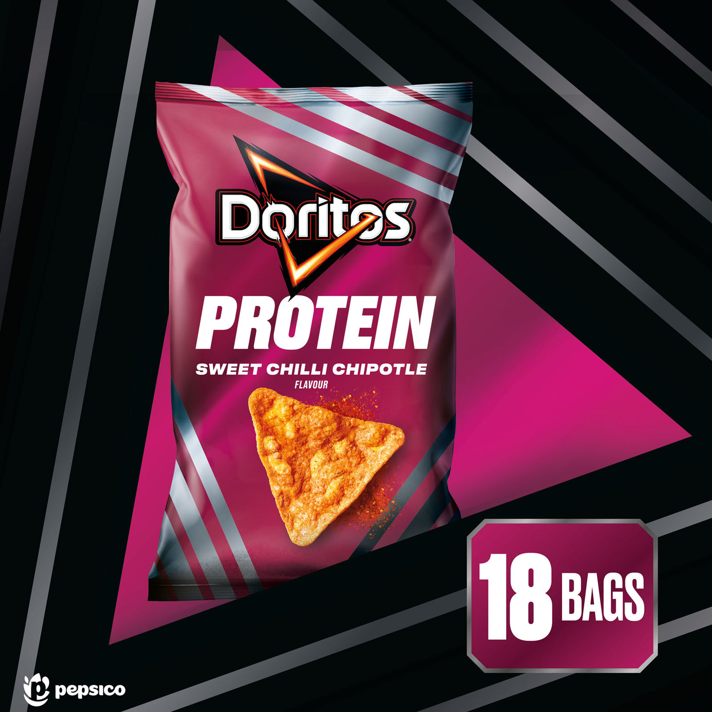 Doritos Protein Sweet Chilli Chipotle 18x48g - Image 1