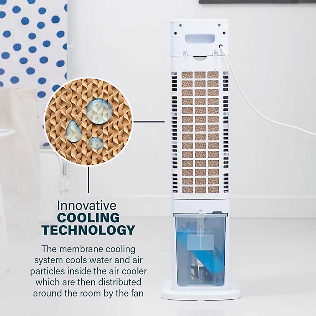 Princess Fan Air Cooler Portable Smart White Remote Timer 3 Speed Oscillating - Image 10
