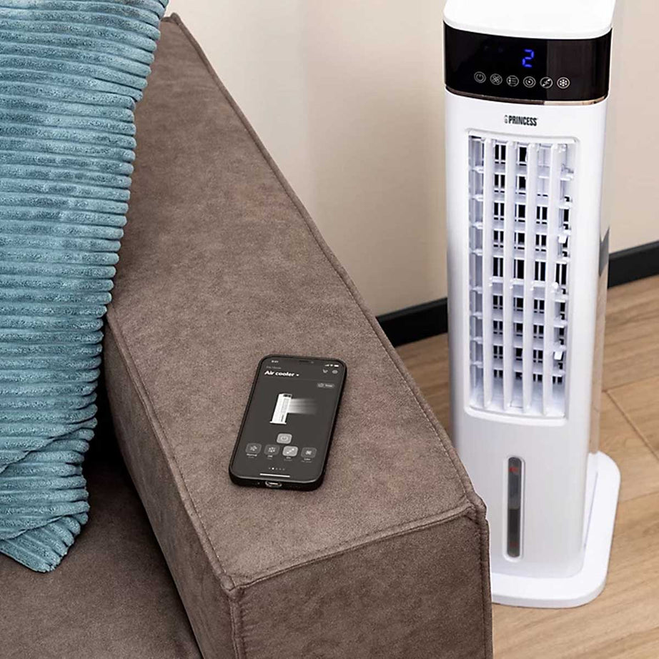 Princess Fan Air Cooler Portable Smart White Remote Timer 3 Speed Oscillating - Image 5