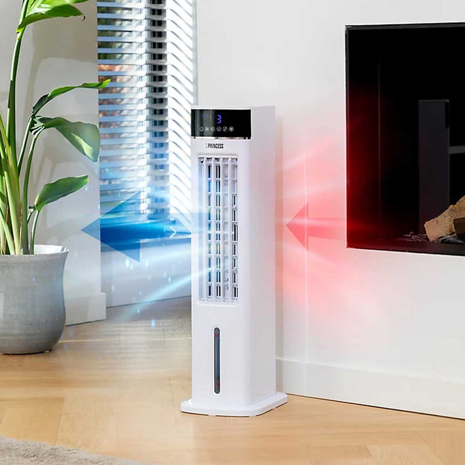 Princess Fan Air Cooler Portable Smart White Remote Timer 3 Speed Oscillating - Image 8