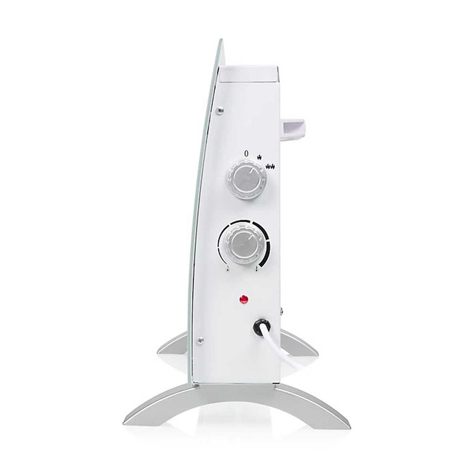 Tristar Panel Heater Electric Glass White Portable Freestanding Thermostat 1000W - Image 4