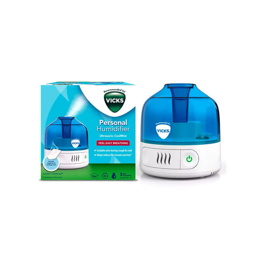 Vicks Personal Humidifier Mini Compact Cool Mist Essential Oil Vapo Pads 0.5L - Image 1