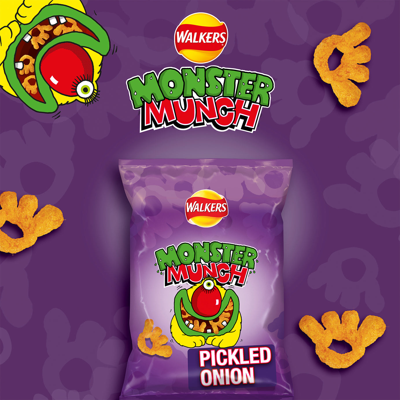 Walkers Crisps Variety Mix Pack Snacks Monster Munch 16 x 12 - Image 4