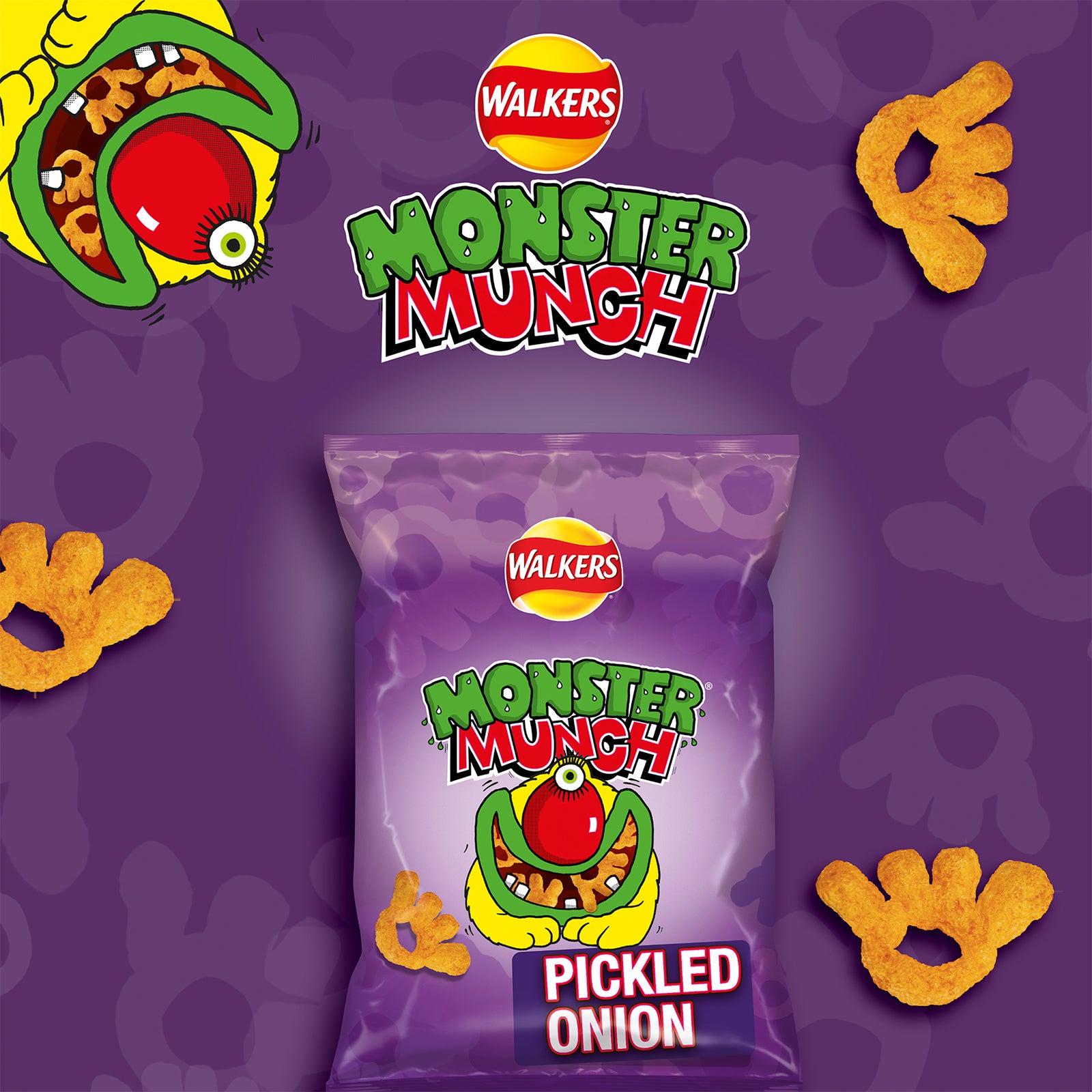 Walkers Crisps Variety Mix Pack Snacks Monster Munch 16 x 12 - Image 4