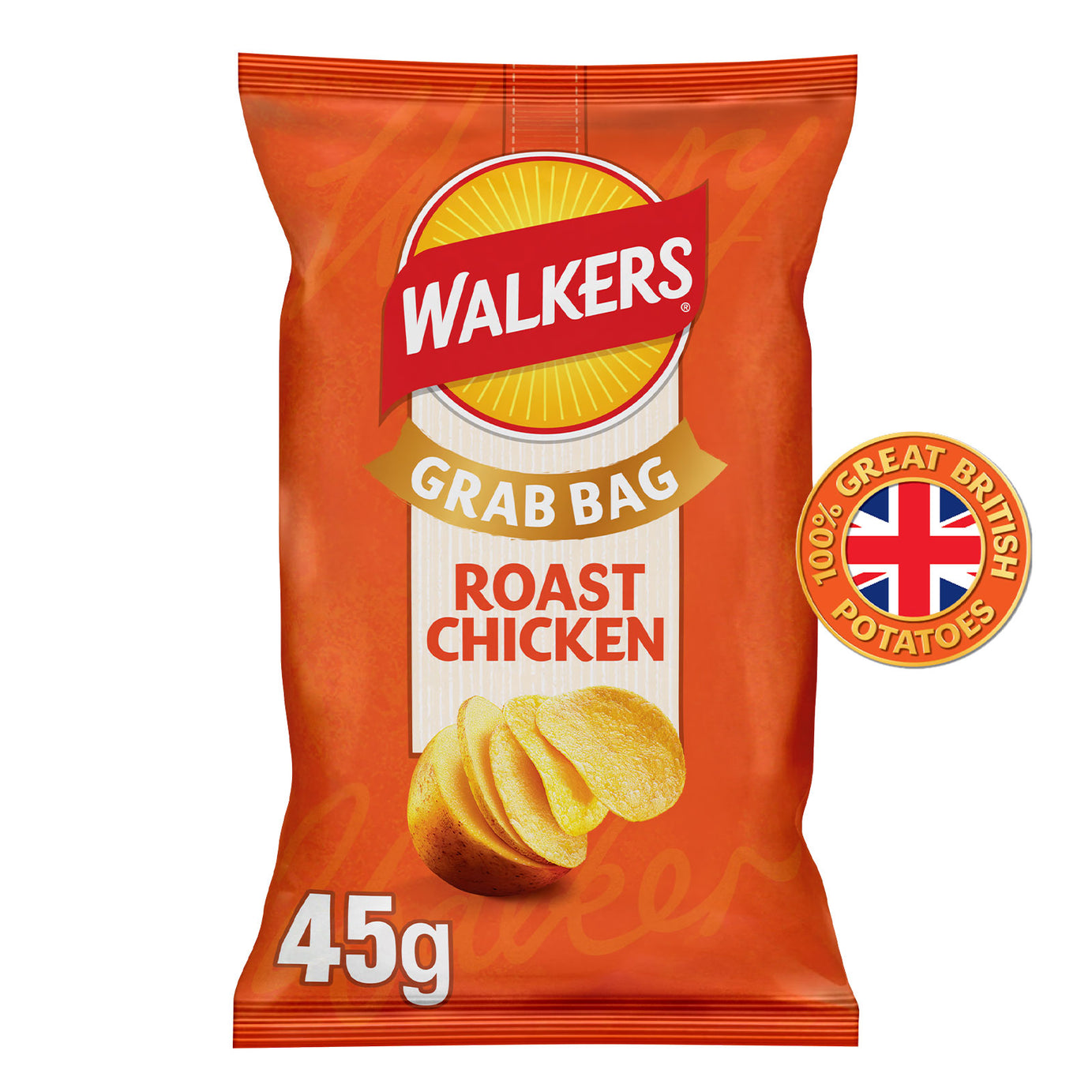 Walkers Roast Chicken Grab Bag Crisps 32 x 45g - Image 3