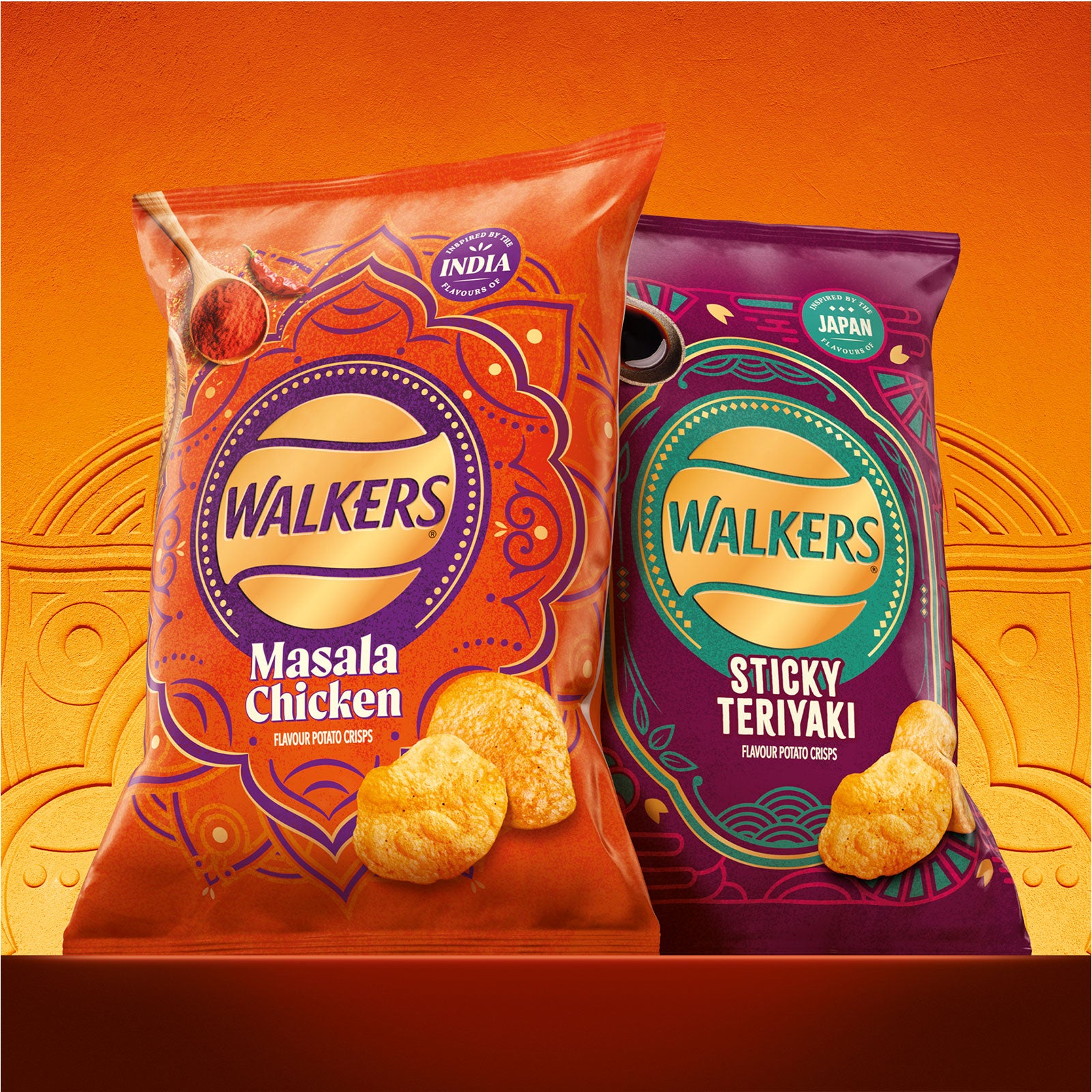 Walkers Crisps Sticky Teriyaki Sharing Multipack 32 Bags x 45g - Image 2