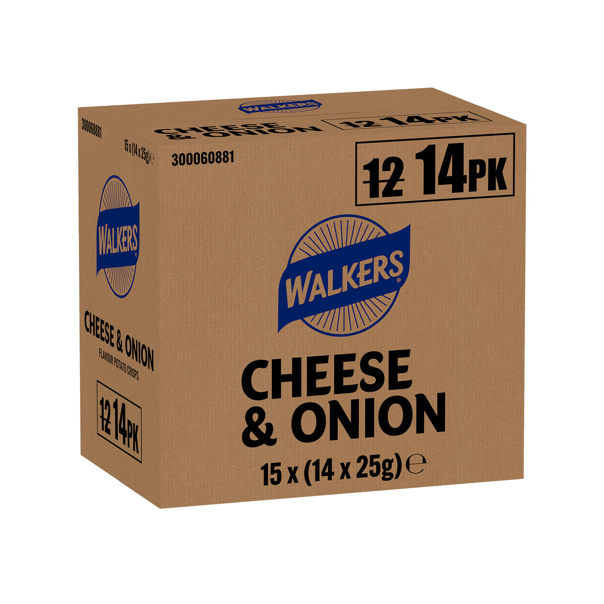 Walkers Crisps Cheese Onion Multipack Sharing Snacks 210 Bags x 25g - Image 3