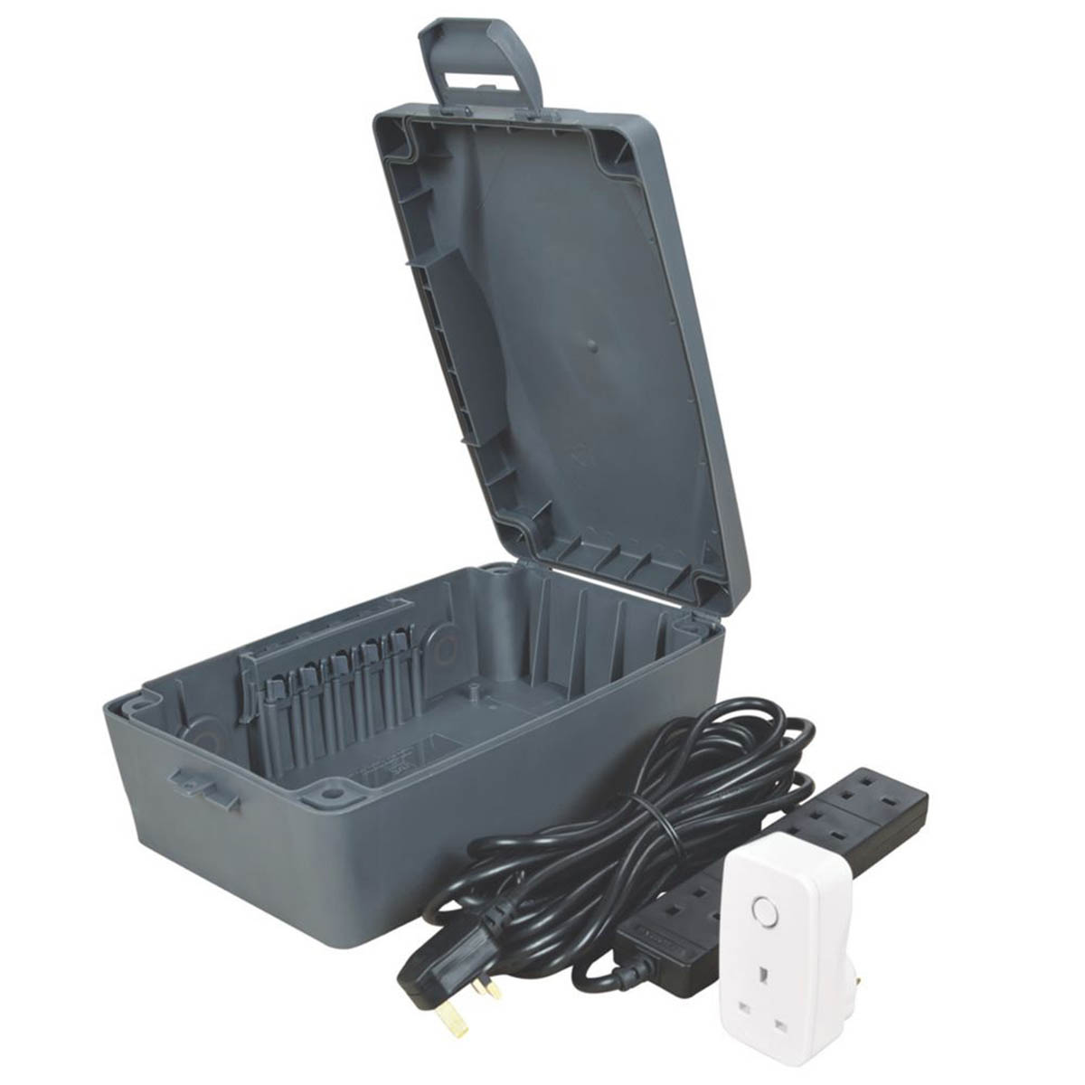 BG Electrical Boxes Kit Outdoor P54 Weatherproof Lockable Side Knockout Grey - Image 2