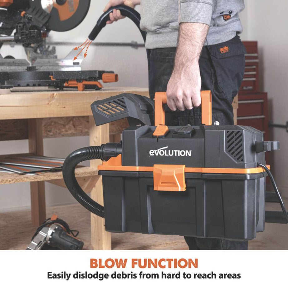 Evolution Wet And Dry Vacuum Cleaner Electric 15L R15VAC L Class Portable 1000W - Image 5