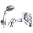 Bath Shower Mixer Tap Chrome 1/4 Turn Lever Handle Brass Round Contemporary - Image 1