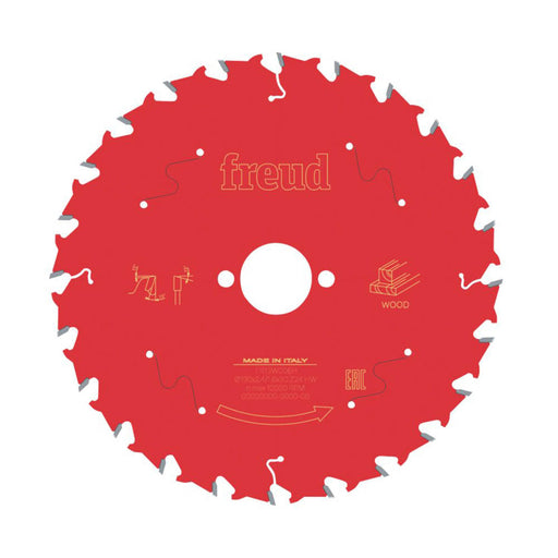 Freud  Wood Circular Saw Blade 190 x 30mm 24T - Image 1