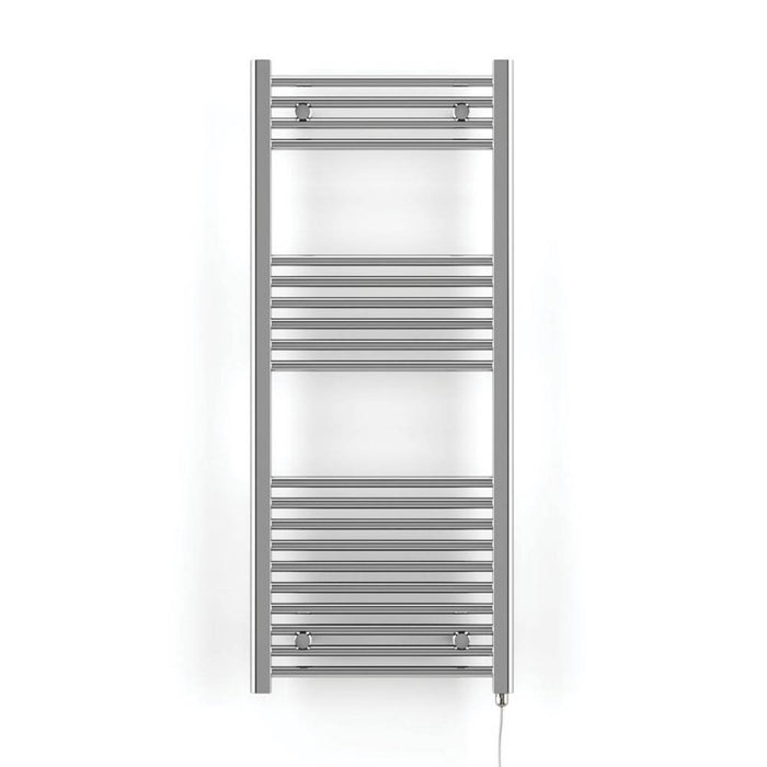 Electric Towel Rail Heated Warmer Bathroom Radiator Tubular Chrome Plated 300W - Image 4