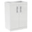 Bathroom Under Sink Cabinet Freestanding Vanity Unit White 600 x 390 x 844mm - Image 1