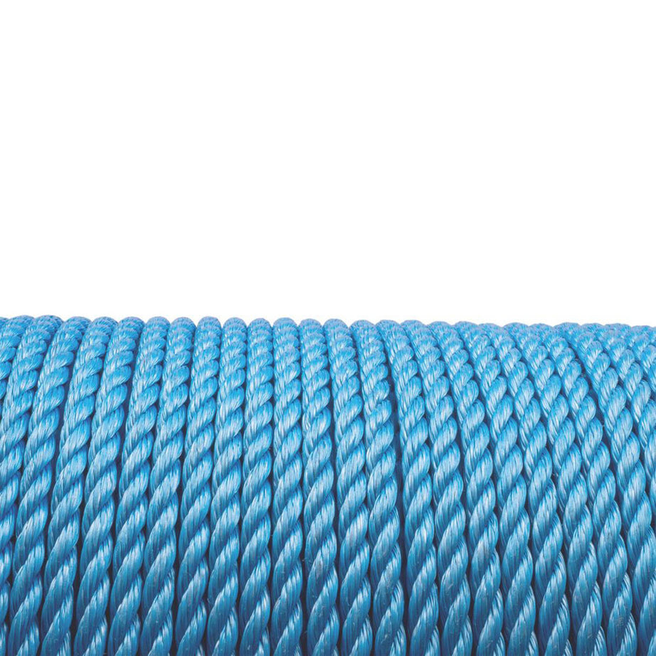 Essentials Twisted Rope Blue Flexible UV Resistant Light Duty 8mm x 500m - Image 3