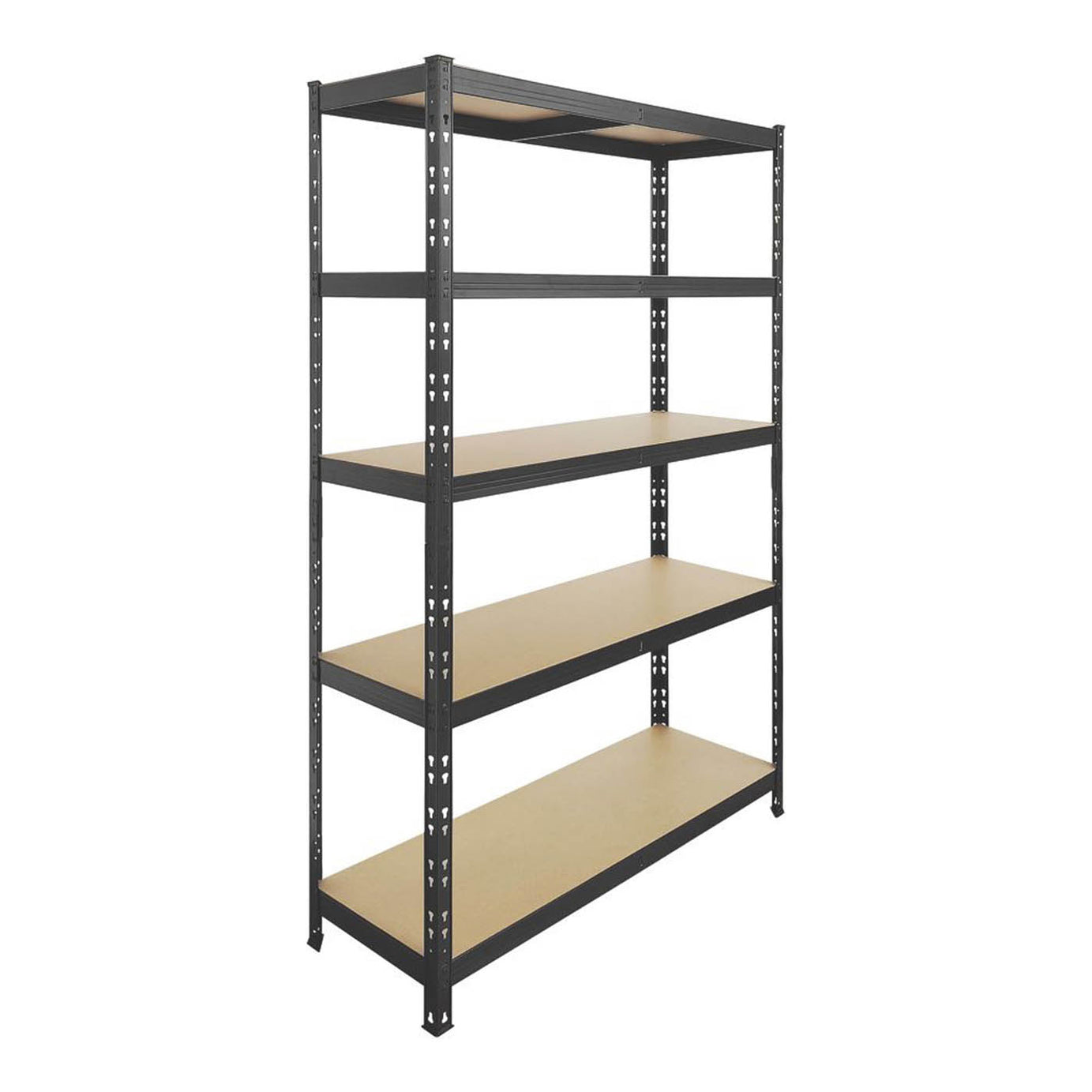Essentials  5-Tier Metal Garage Shelving Unit 1200mm x 400mm x 1800mm - Image 1