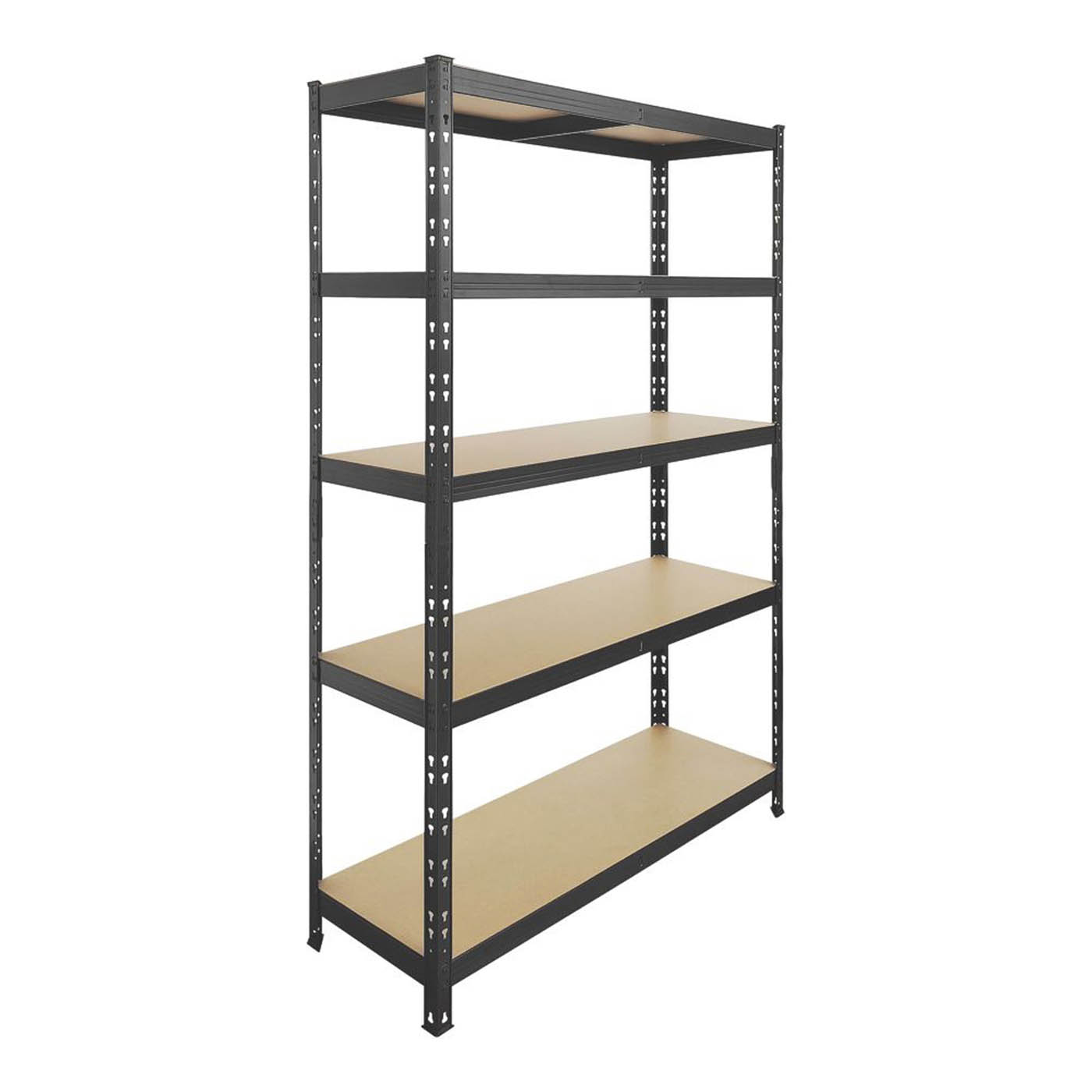 Essentials  5-Tier Metal Garage Shelving Unit 1200mm x 400mm x 1800mm - Image 1