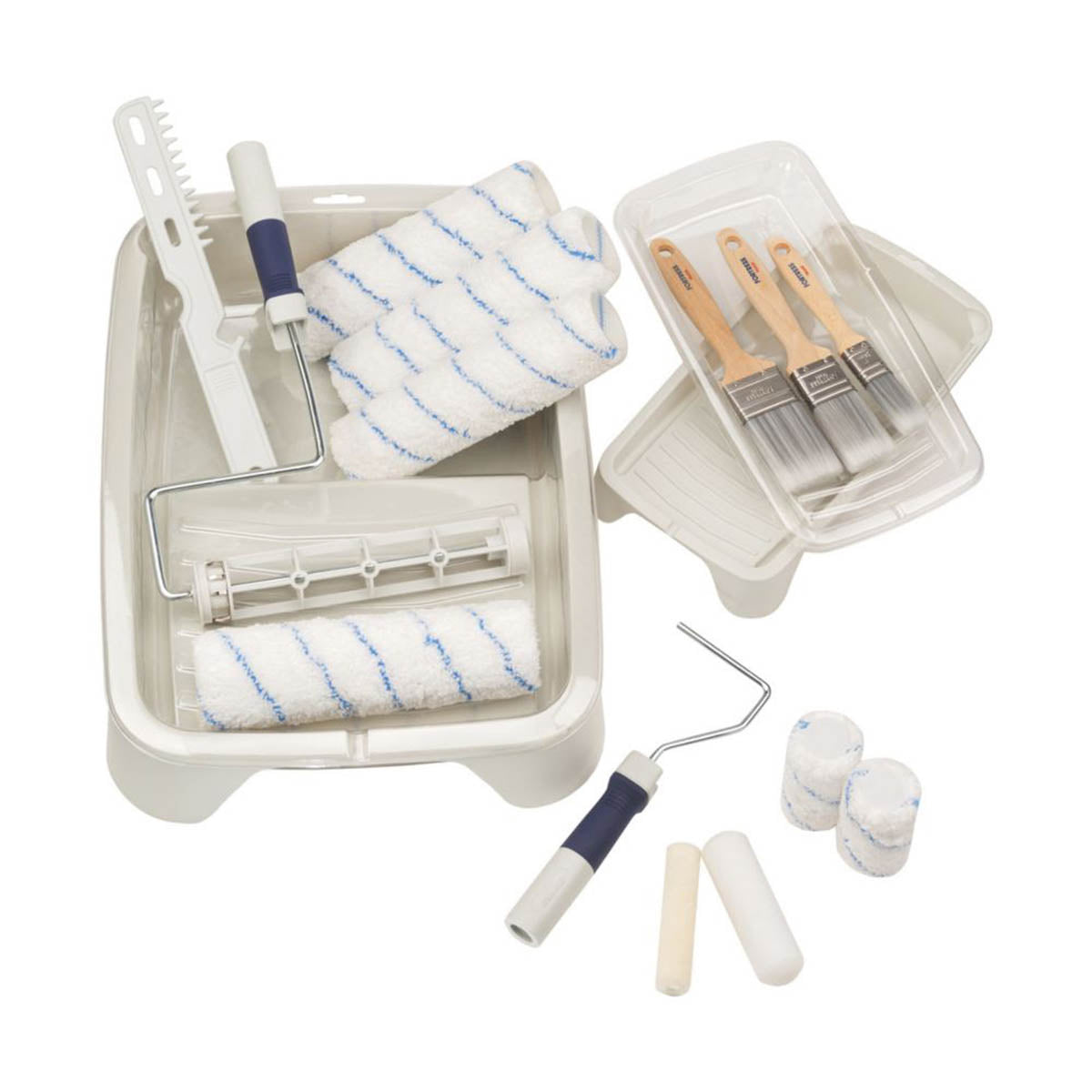 Fortress Trade Painting Accessories Set Tray Microfibre Roller Brush 20 Pieces - Image 4