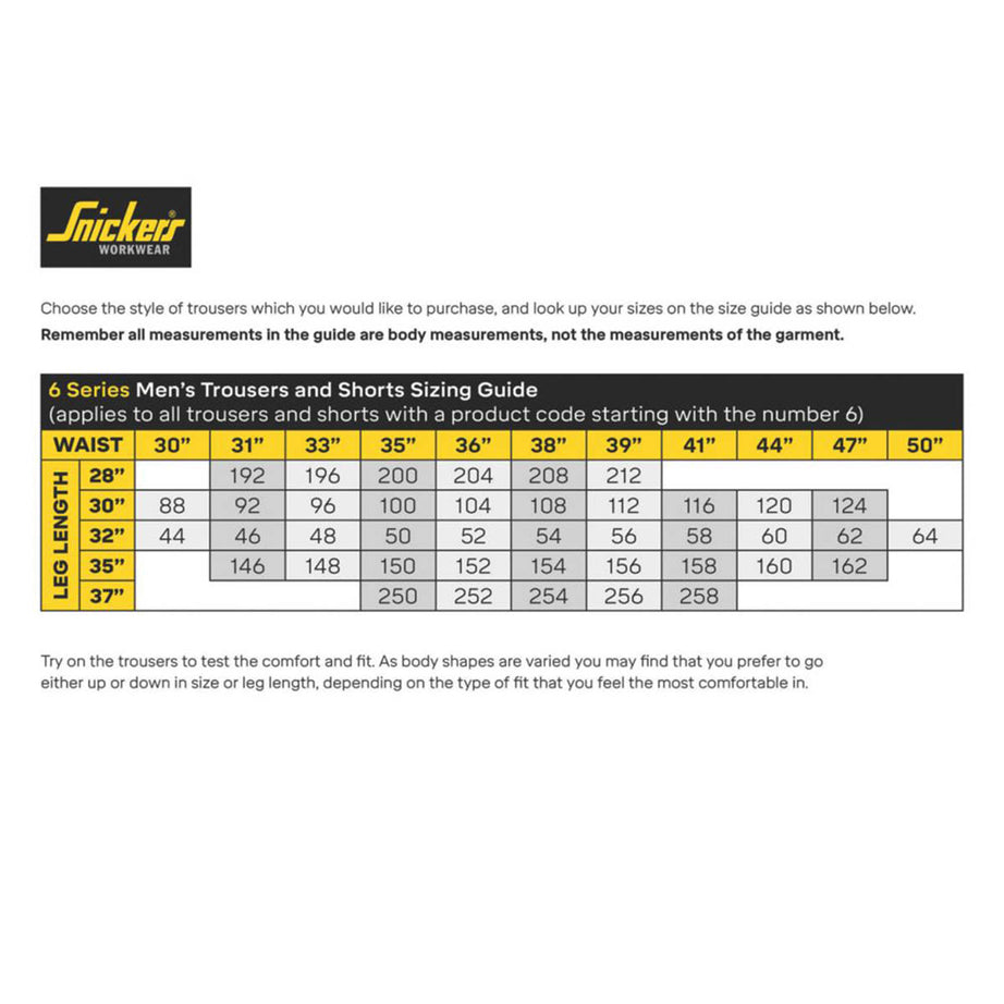 Snickers Work Trousers Mens Regular Fit Black Breathable Multi Pockets 36"W 30"L - Image 2