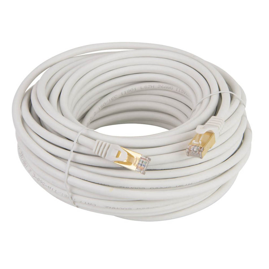 Labgear Ethernet Patch Lead Cable RJ45 Cat 7 White Shielded Copper-Plated 15m - Image 1
