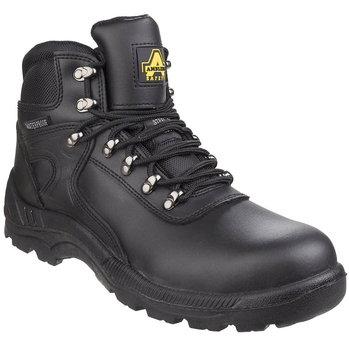 Amblers Safety Boots Womens Standard Fit Black Waterproof Shoes Steel Toe Size 4 - Image 1