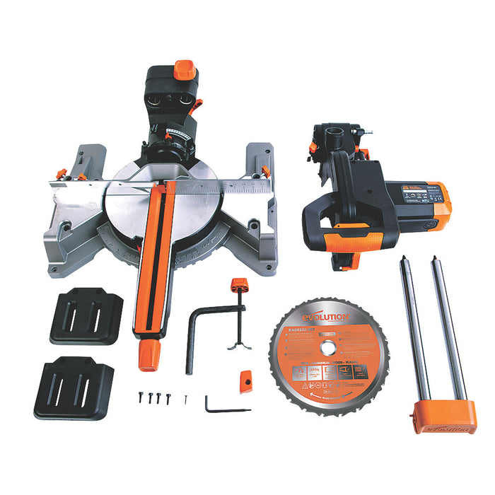 Evolution Mitre Saw Electric R255SMS Single Bevel 255mm Sliding 1600W 110V - Image 7