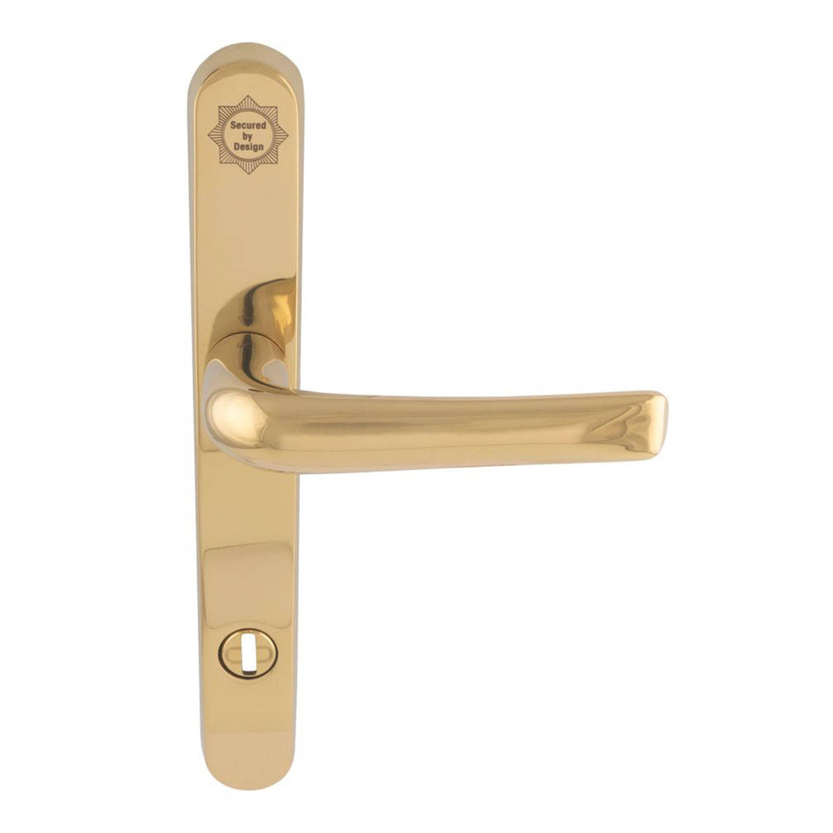 Smith & Locke  Door Handles Pair Polished Brass - Image 4