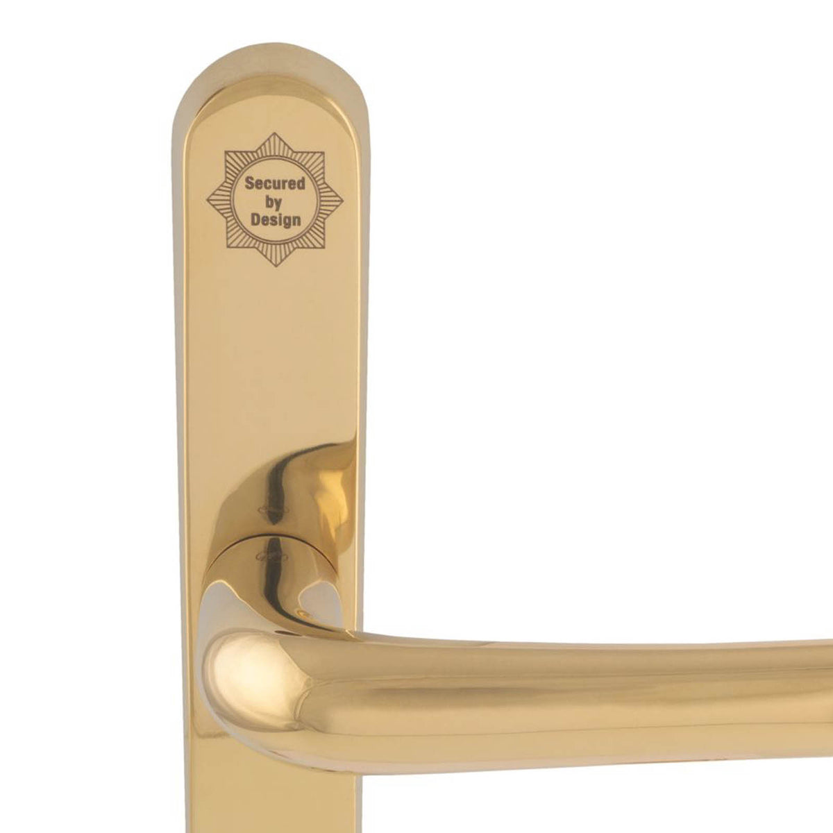 Smith & Locke  Door Handles Pair Polished Brass - Image 5