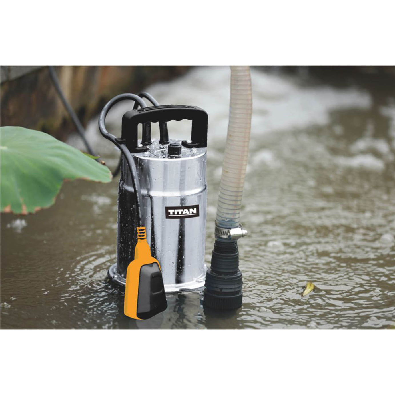Titan Dirty Water Pump Electric Submersible 1000W Portable Push-Fit 308Ltr - Image 5