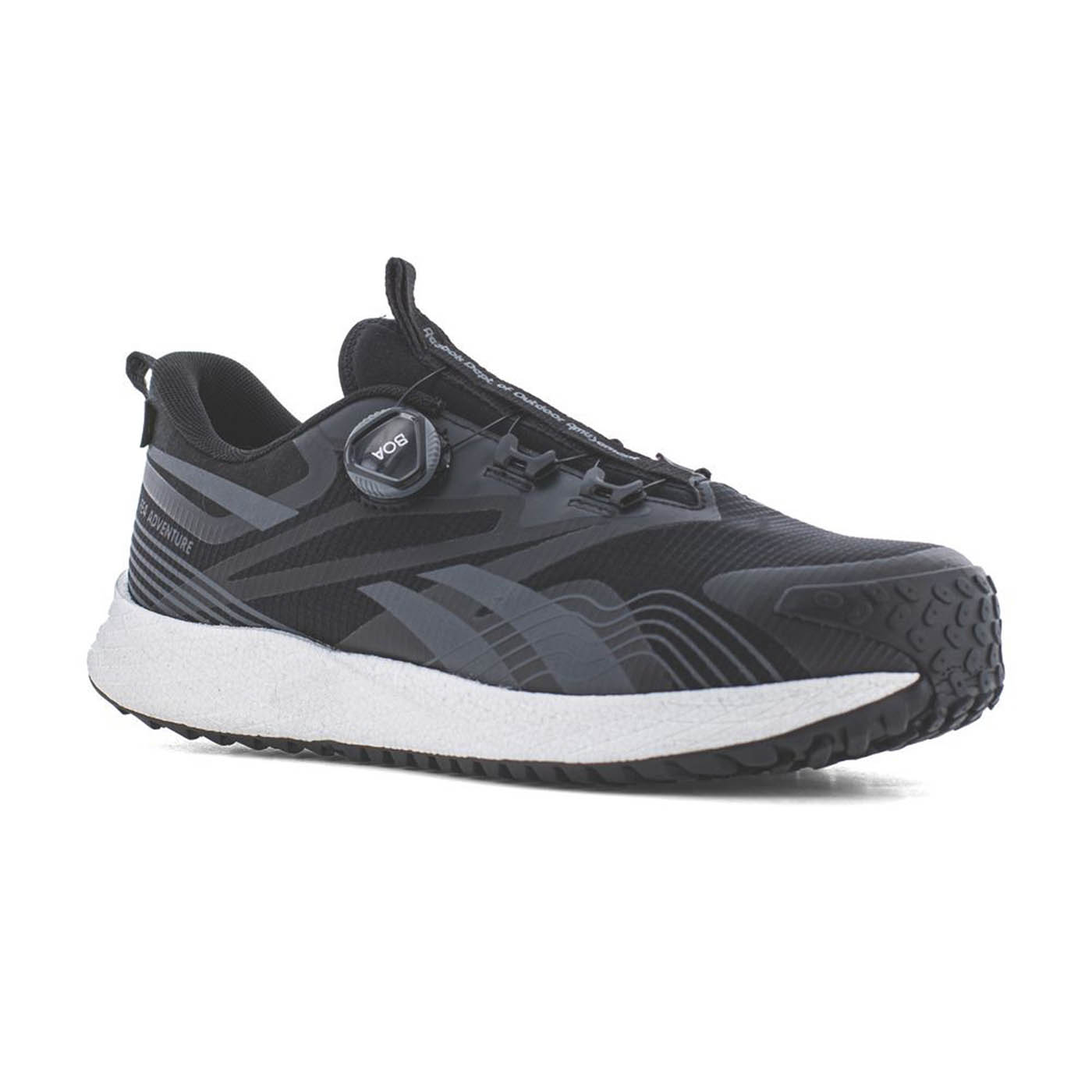 Reebok Safety Trainers Unisex Wide Fit Black Grey Boots Composite Toe Size 8 - Image 1