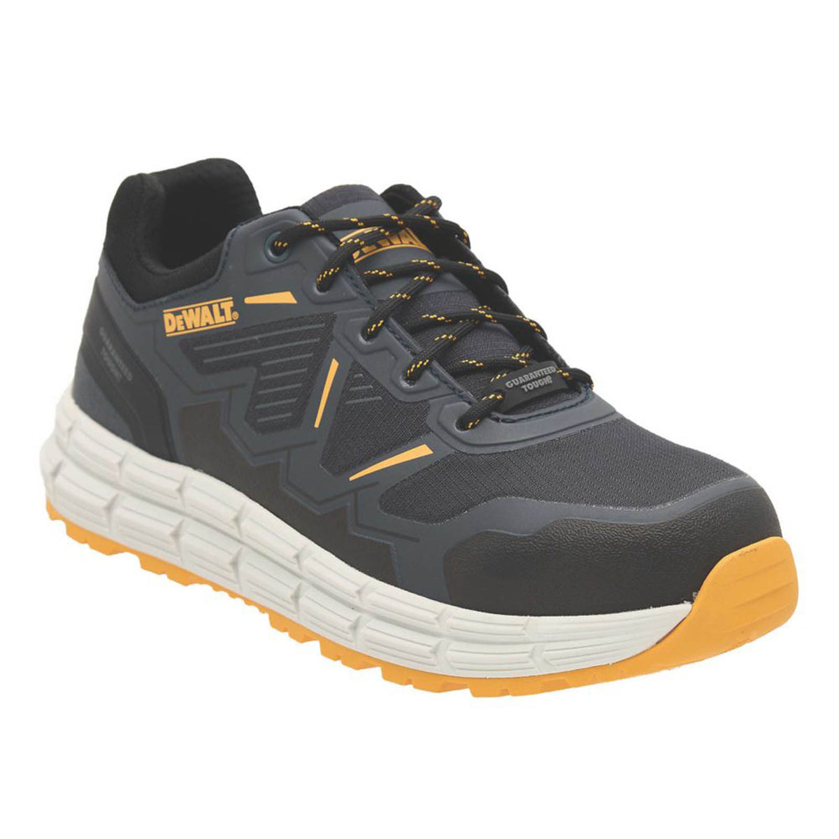 DeWalt Safety Trainers Mens Standard Fit Grey Black Work Shoes Steel Toe Size 8 - Image 1