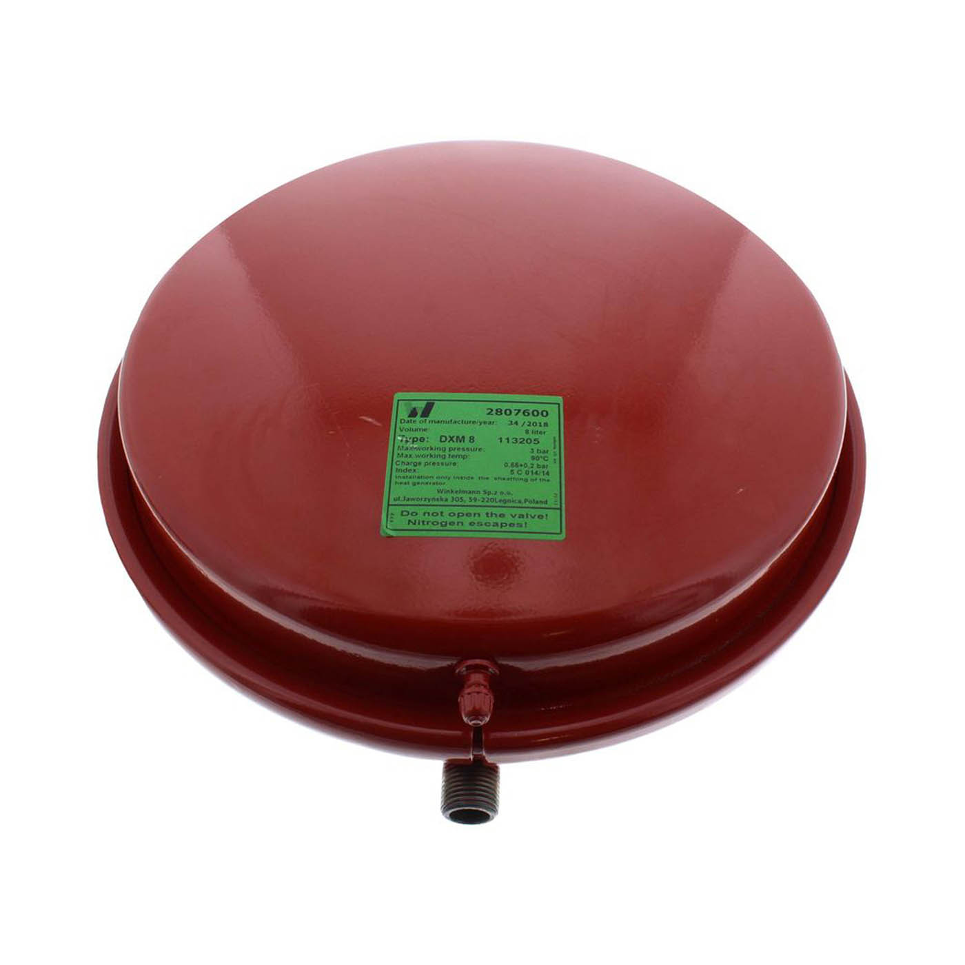 Ideal Heating Expansion Vessel Kit 113205 8Ltr S/S Domestic Boiler Spare Part - Image 1