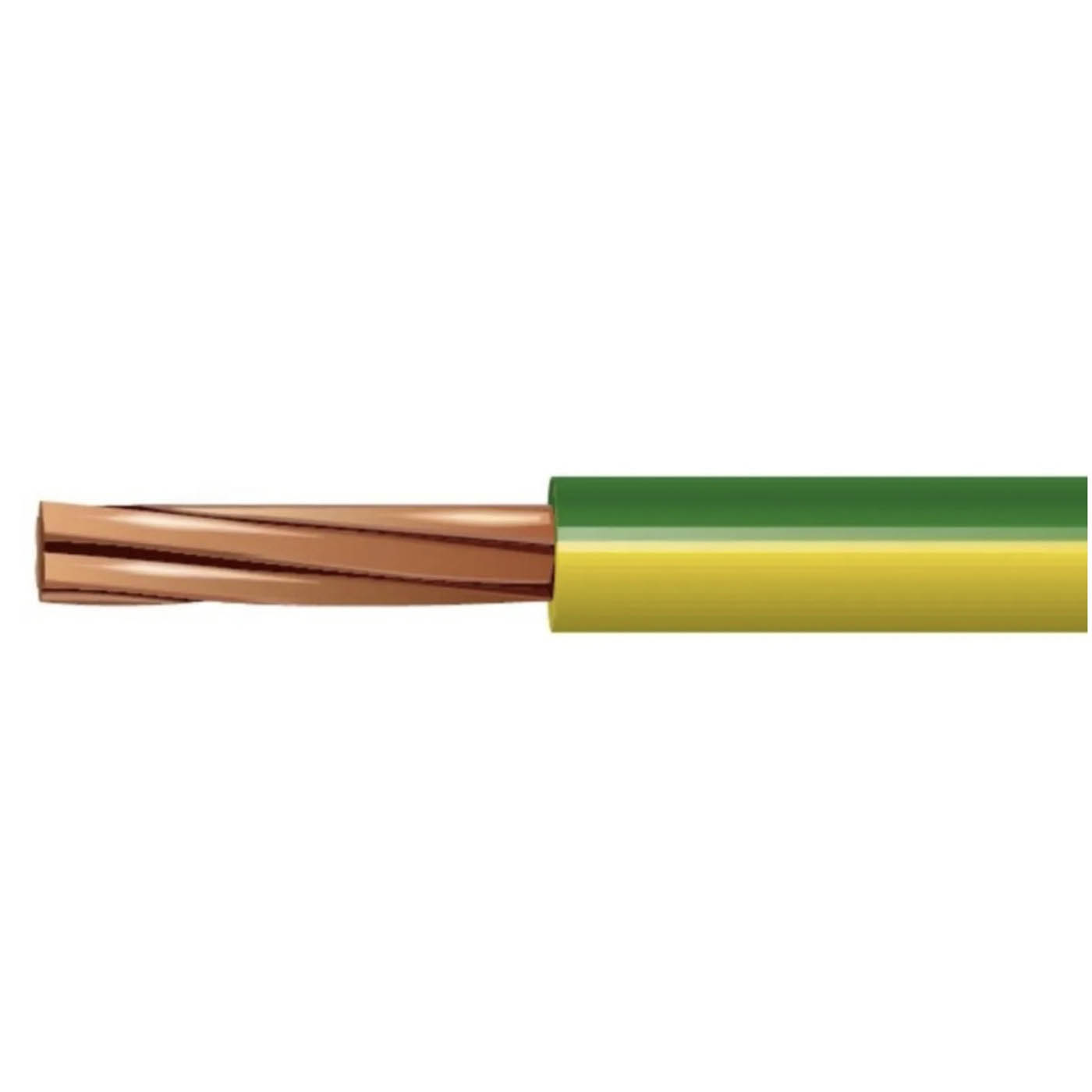 Pitacs Conduit  Cable 6491X10.0GY Single Core Green Yellow 10mm (L)50m - Image 2