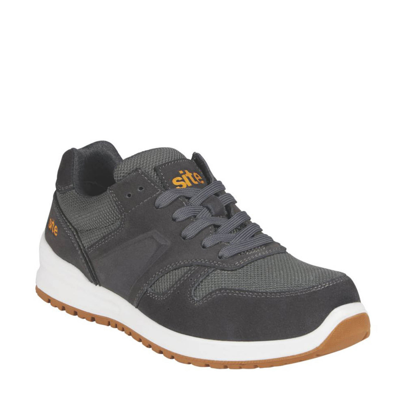 Site Safety Trainers Mens Wide Fit Grey Metal Free Boots Composite Toe Size 10 - Image 1