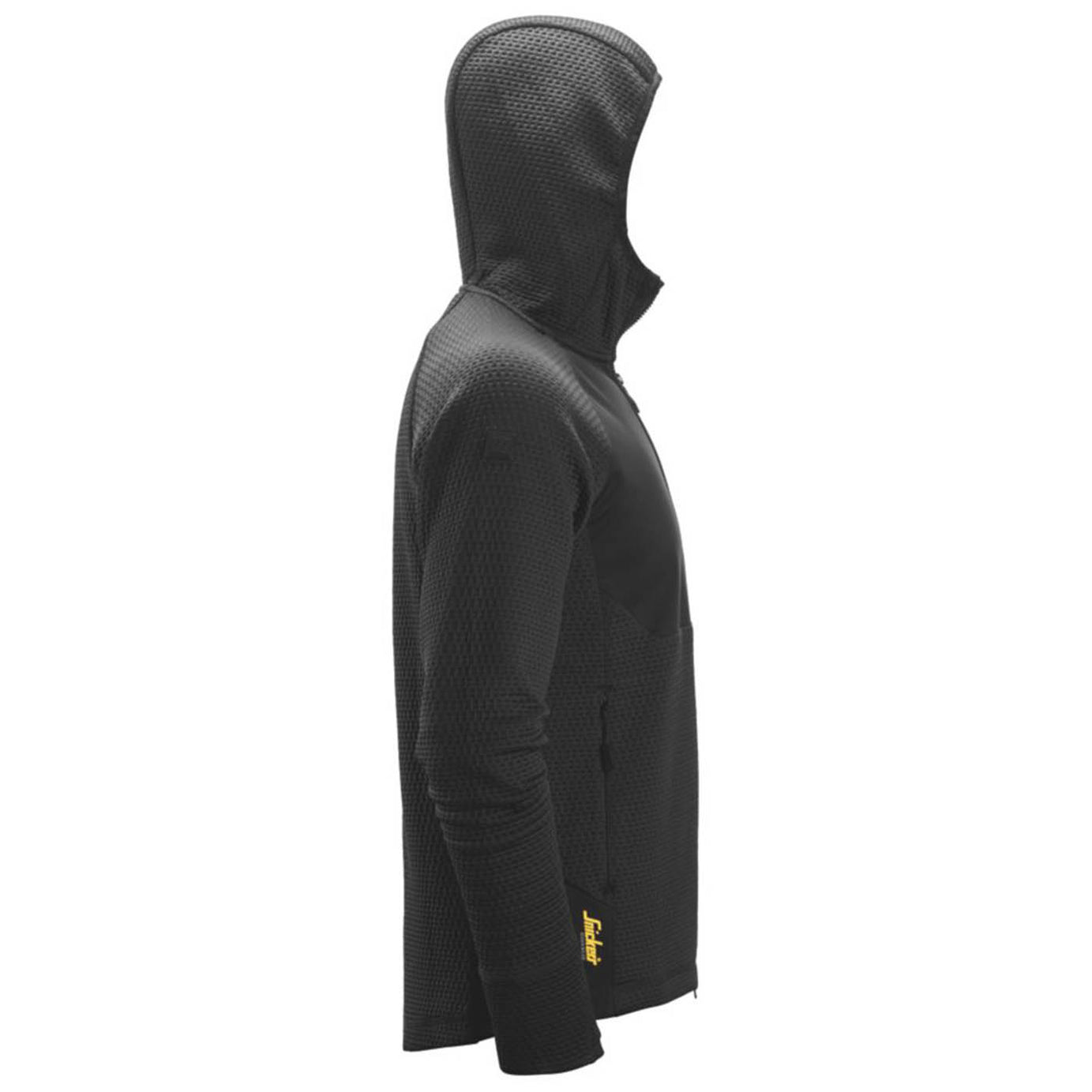 Snickers 8405 - FlexiWork  Full-Zip Midlayer Hoodie Black 2X Large 52" Chest - Image 3