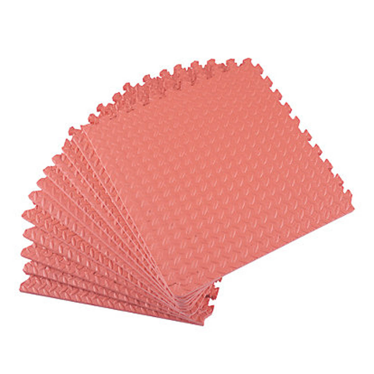 Interlocking Floor Foam Tiles Mats Red Impact-Resistant Non Slip 10mm 12 Pack - Image 6