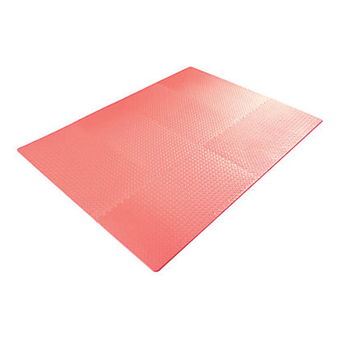 Interlocking Floor Foam Tiles Mats Red Impact-Resistant Non Slip 10mm 12 Pack - Image 2