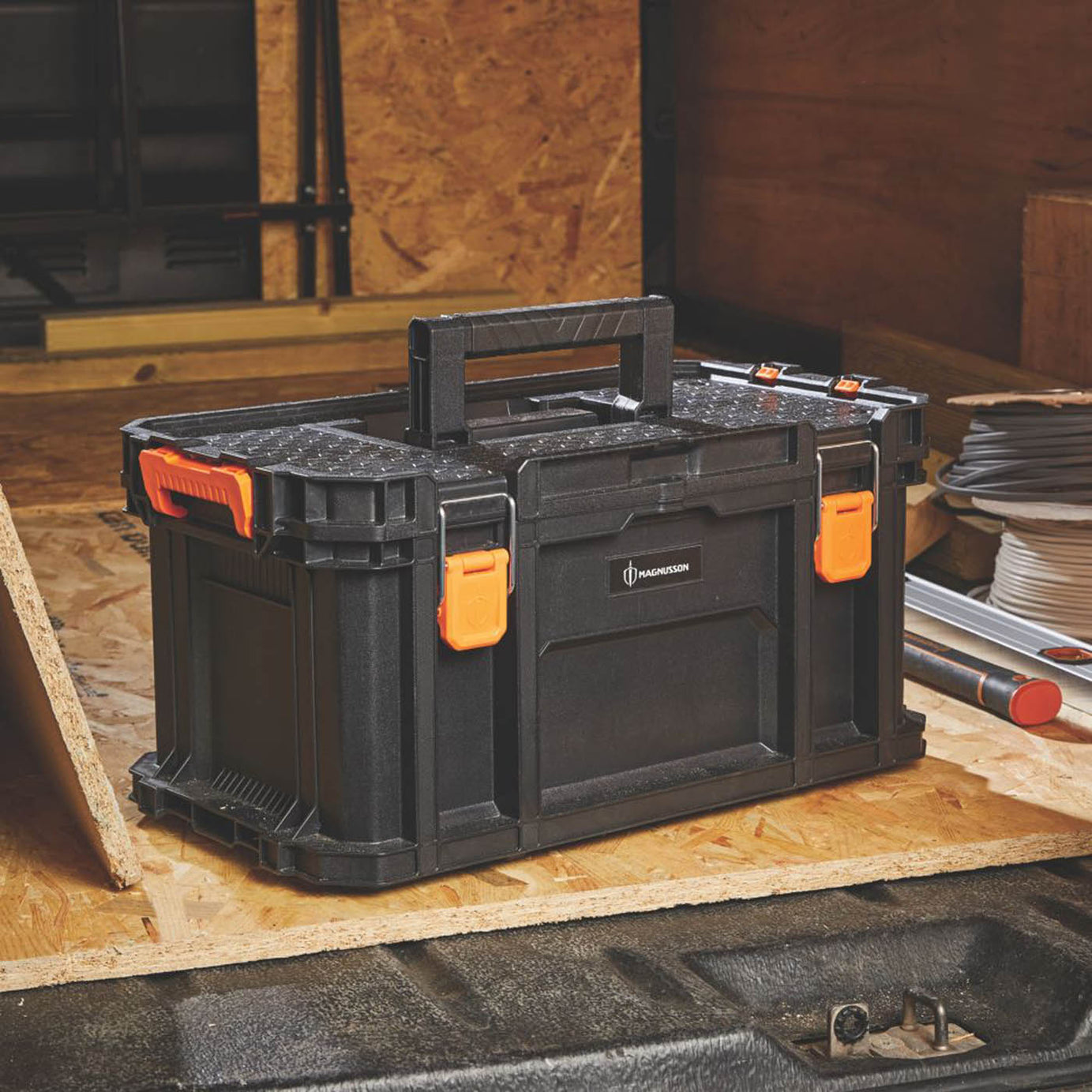 Magnusson Tool Box Organiser Stackable Removable Tray Storage Water Resistant - Image 3