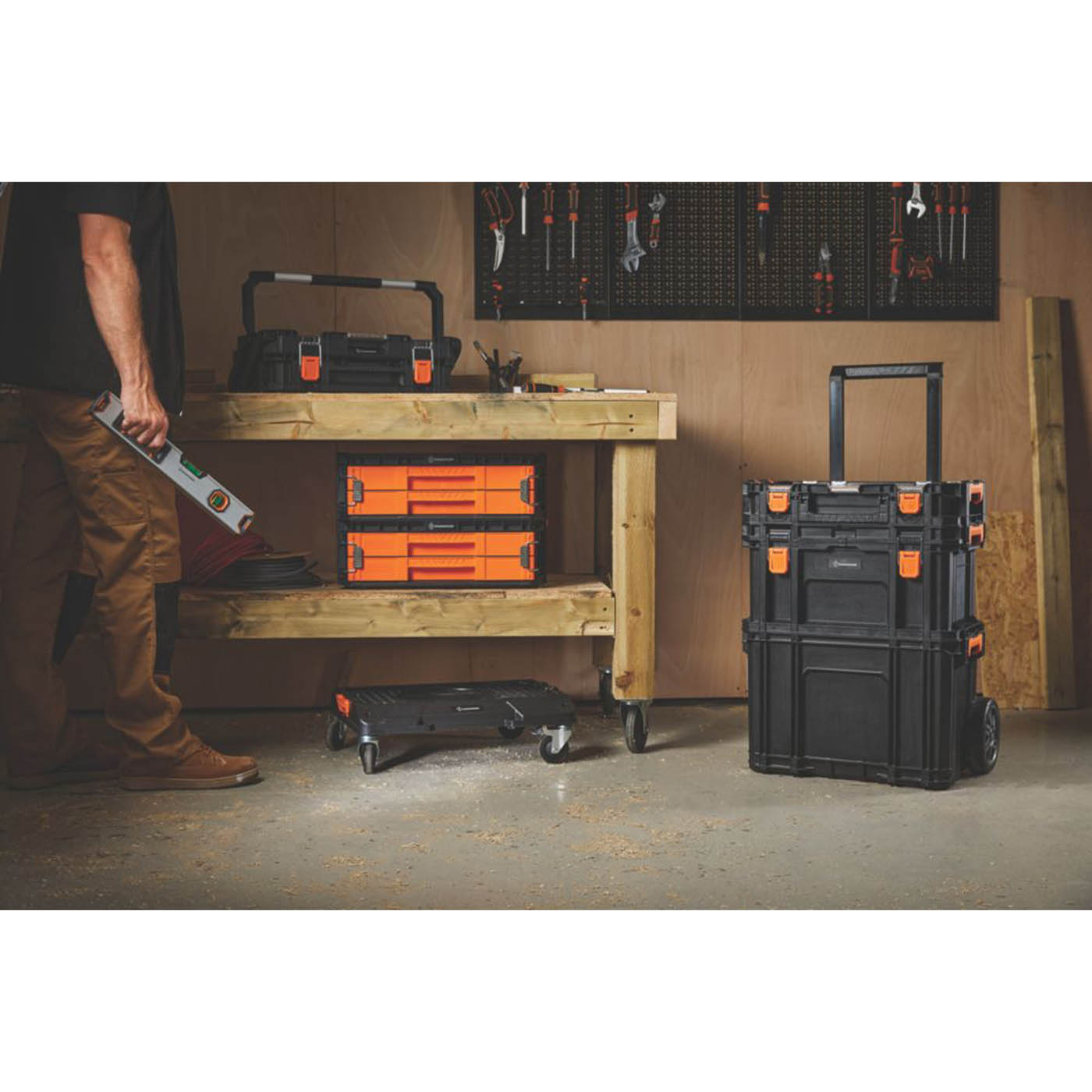 Magnusson Tool Box Organiser Stackable Removable Tray Storage Water Resistant - Image 6