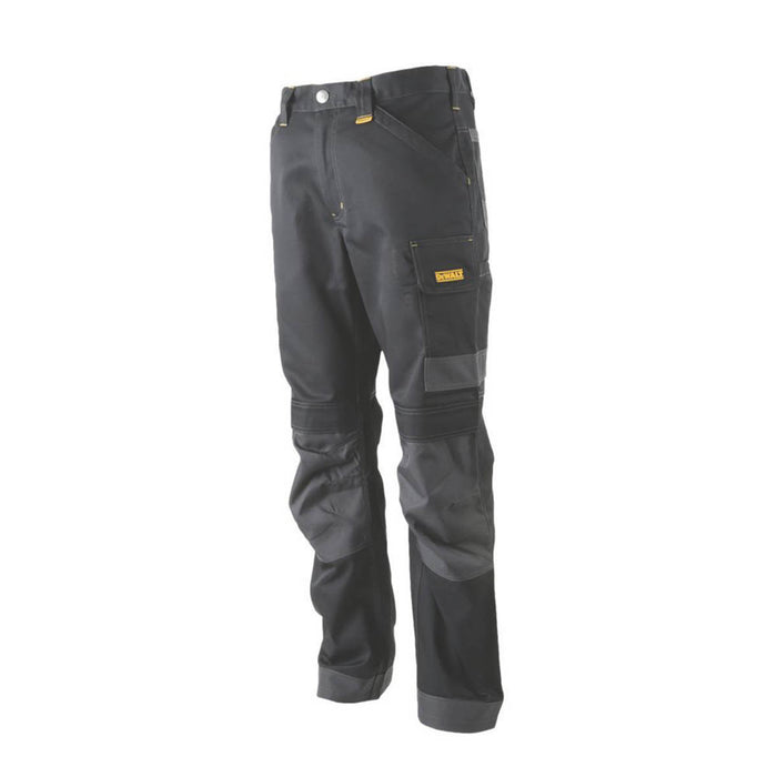 DeWalt Work Trousers Mens Regular Fit Black Breathable Multi Pocket 30"W 31"L - Image 2