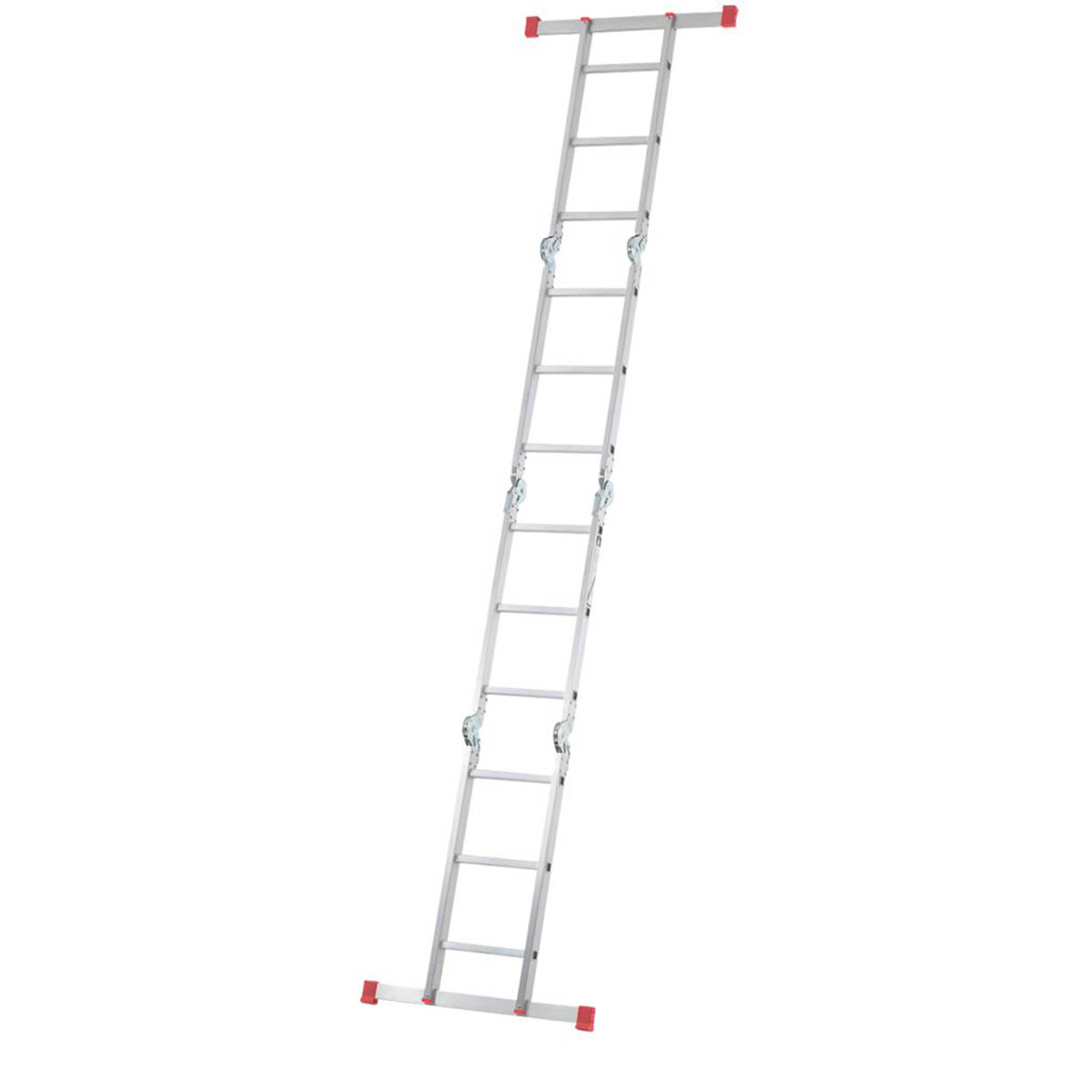 Combination Ladder Aluminium 4 Sections 12 Way Foldable Multi Purpose 3.39m - Image 2