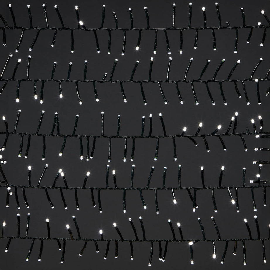Christmas String Lights LED Indoor Outdoor Ice White Cluster Fairy Timer 25m - Image 3