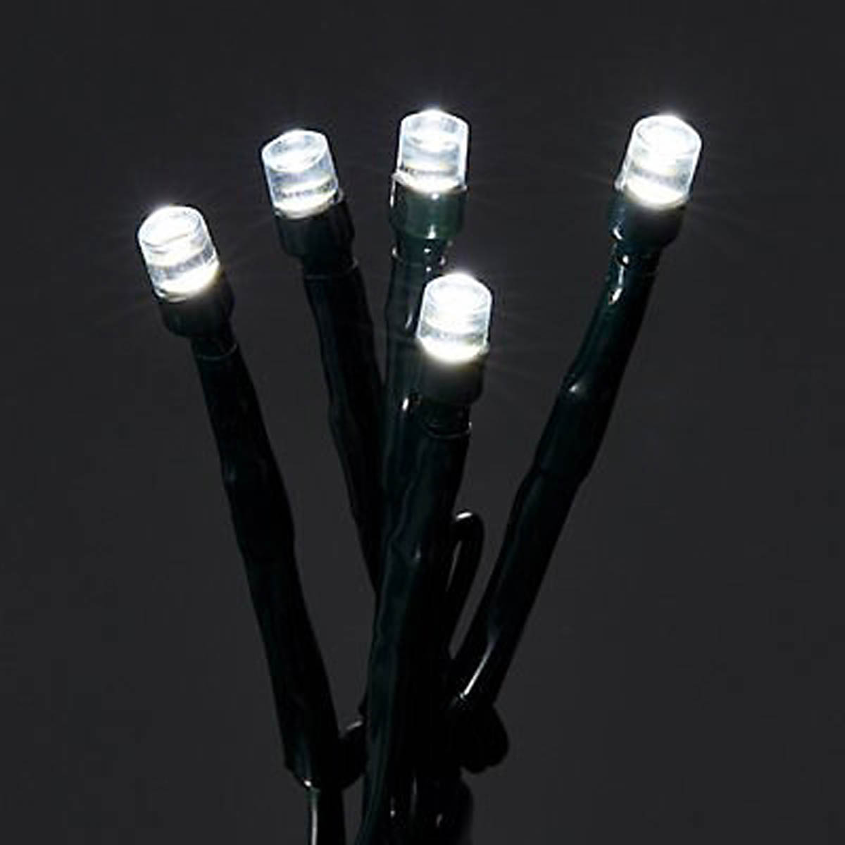 001 Christmas String Lights LED Indoor  Ice White Cluster Fairy Timer 25m - Image 4