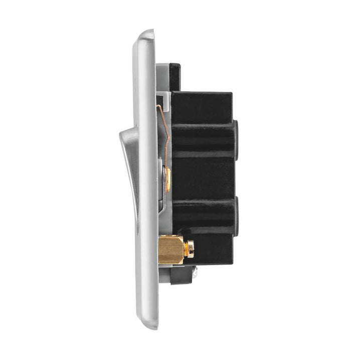 Arlec DP Control Switch Polished Chrome 50A 1-Gang Slim Rounded Screwless - Image 4