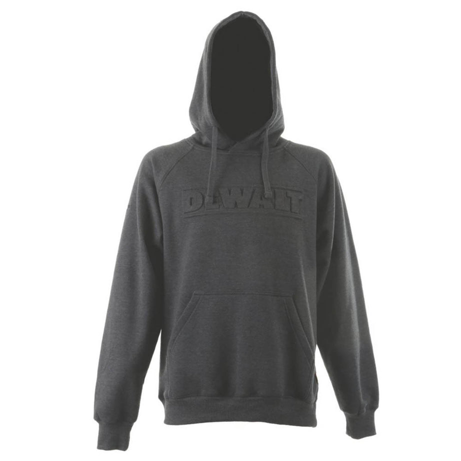 DeWalt Work Hoodie Mens Grey Breathable Kangaroo Pocket Large 42-44" Chest - Image 1