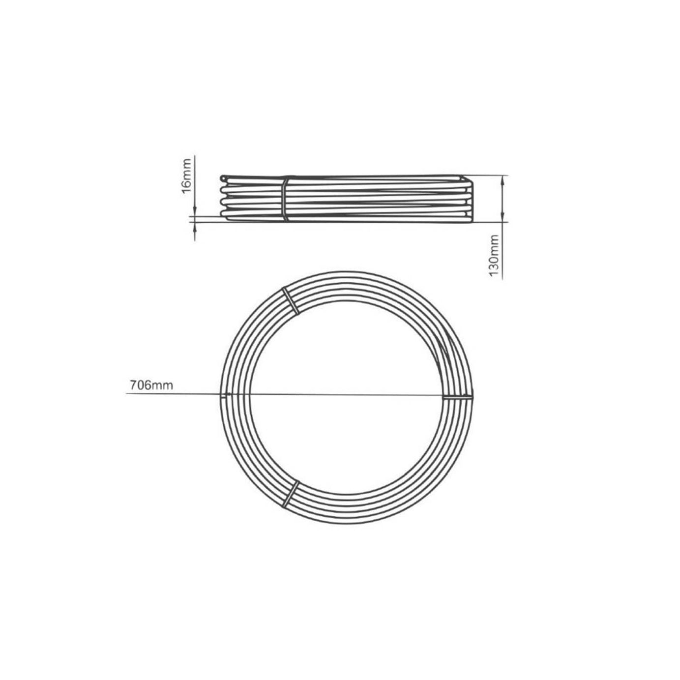 Warmup Pipe Compression Press-Fit Push-Fit 16mm x 60m Underfloor Heating - Image 6