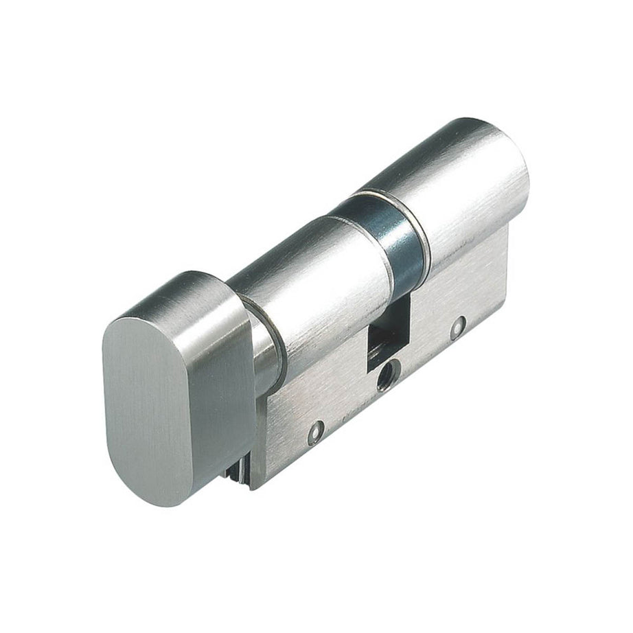 Cisa Euro Cylinder Thumbturn 10-Pin Anti Snap 45-45 3 Keys Nickel Plated 90mm - Image 1