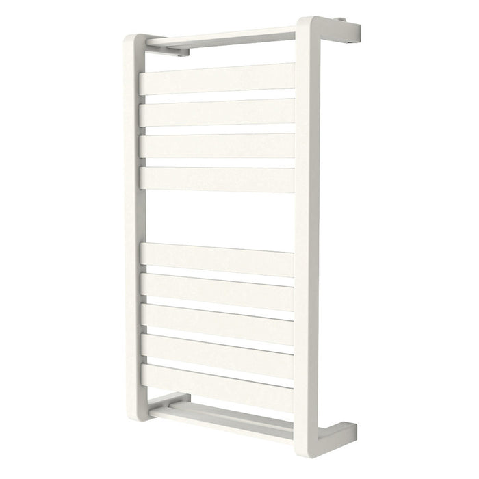 GoodHome Towel Warmer Water 700 X 400mm Vertical Wall-Mounted White 1174BTU - Image 1